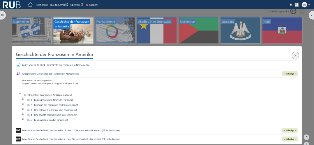 Beispielbild Moodle Kurs 