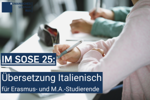 Übersetzung ins Italienische für Erasmus- und M.A.-Studierende